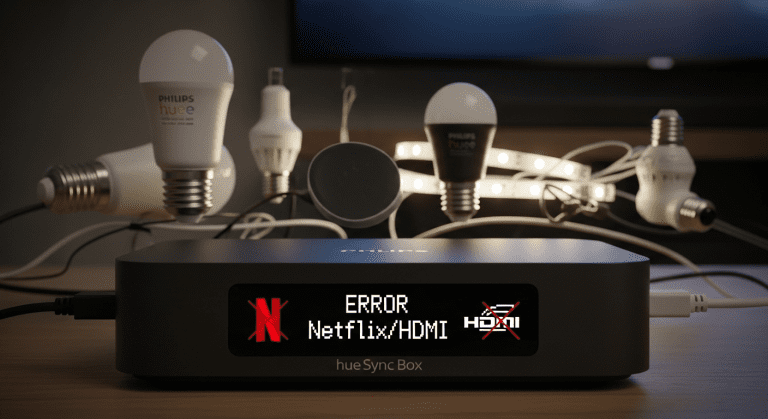 philips hue sync box problemas netflix hdmi no funciona