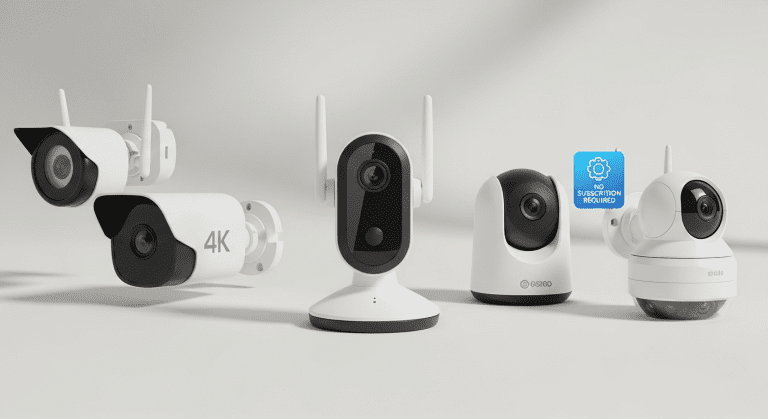 Mejores cámaras de seguridad para casa en 2025, modelos de interior, exterior, sin suscripción, wifi y compatibles con Alexa.