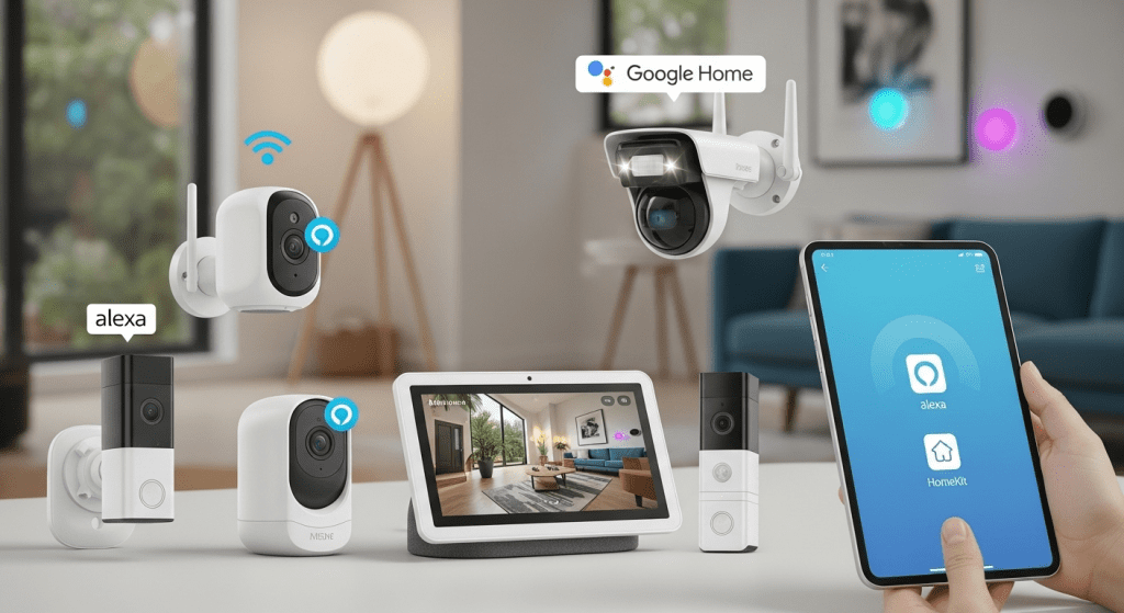 Camaras seguridad integradas Alexa Google Home HomeKit automation