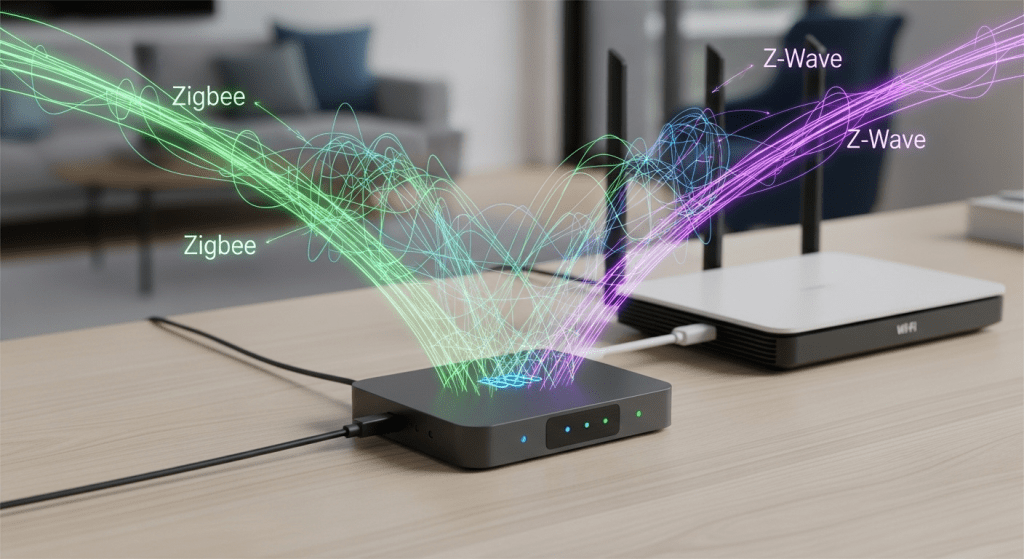 hub domotica para que sirve zigbee vs wifi protocolo local