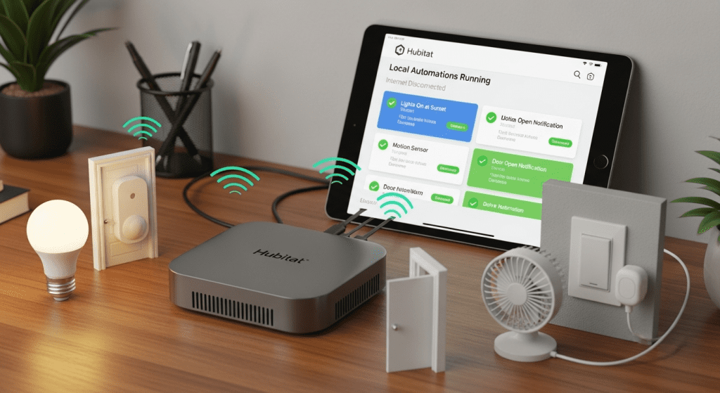 hubitat elevation controlar domotica sin internet zigbee z-wave