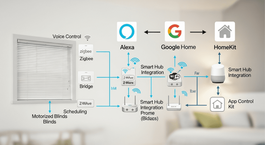 Compatibilidad ecosistemas domóticos automatizar persianas Alexa Google HomeKit
