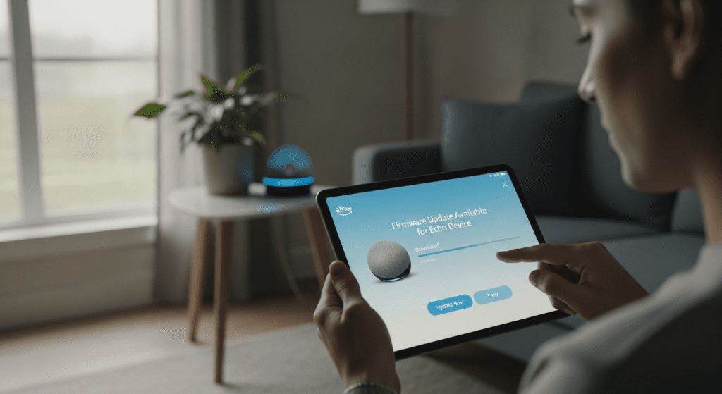 alexa app actualizacion firmware echo