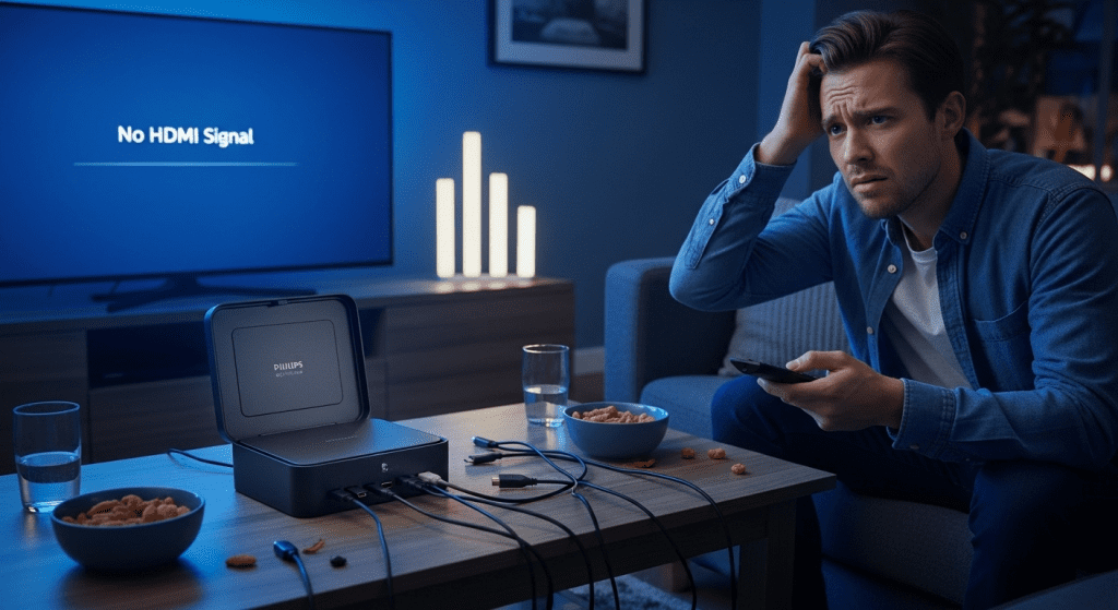 hue sync no detecta hdmi cables conexion